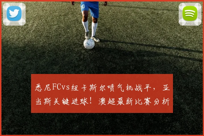 悉尼FCvs纽卡斯尔喷气机战平，亚当斯关键进球！澳超最新比赛分析